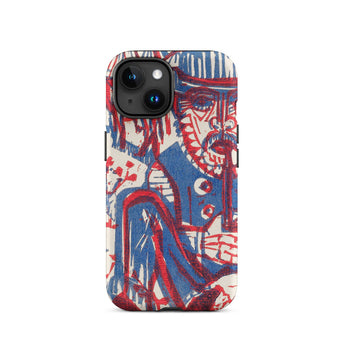 Smoking Peasant - Ernst Ludwig Kirchner Iphone Case, 15 / Matte, Artistic Phone Case