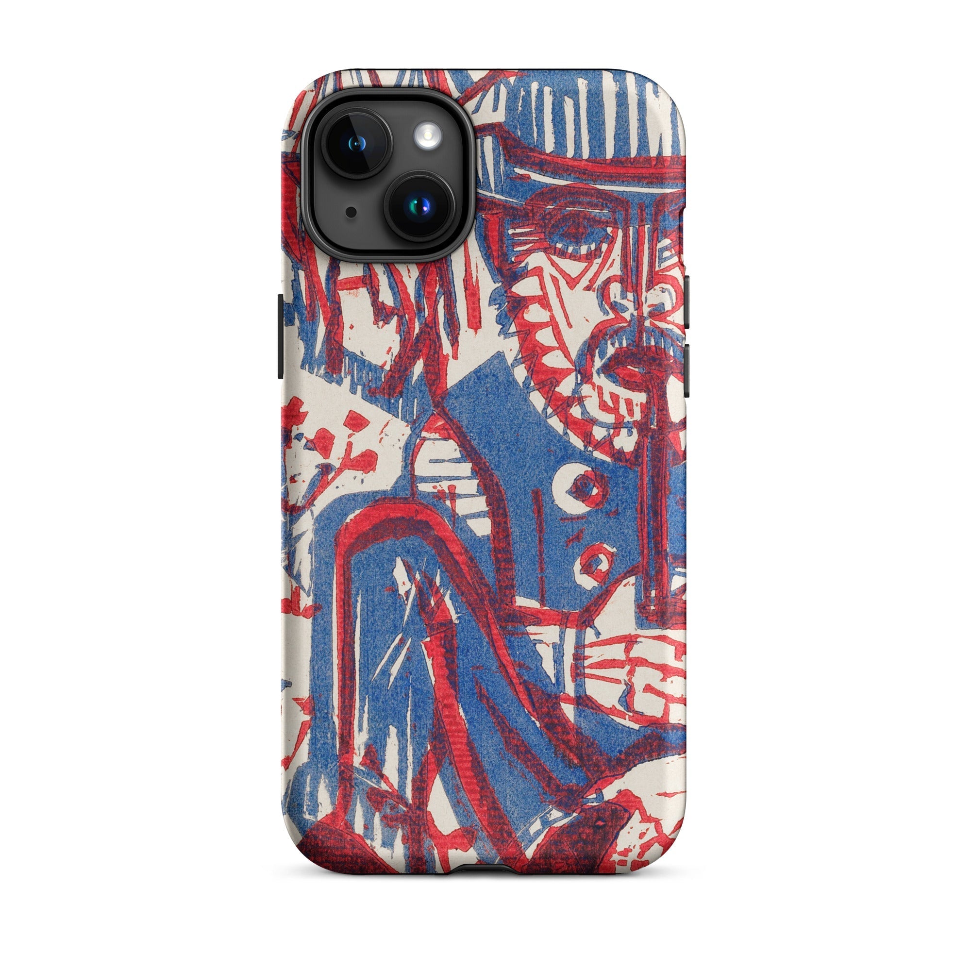 Smoking Peasant Ernst Ludwig Kirchner Iphone Case, 15 Plus / Matte, Artistic Phone Case