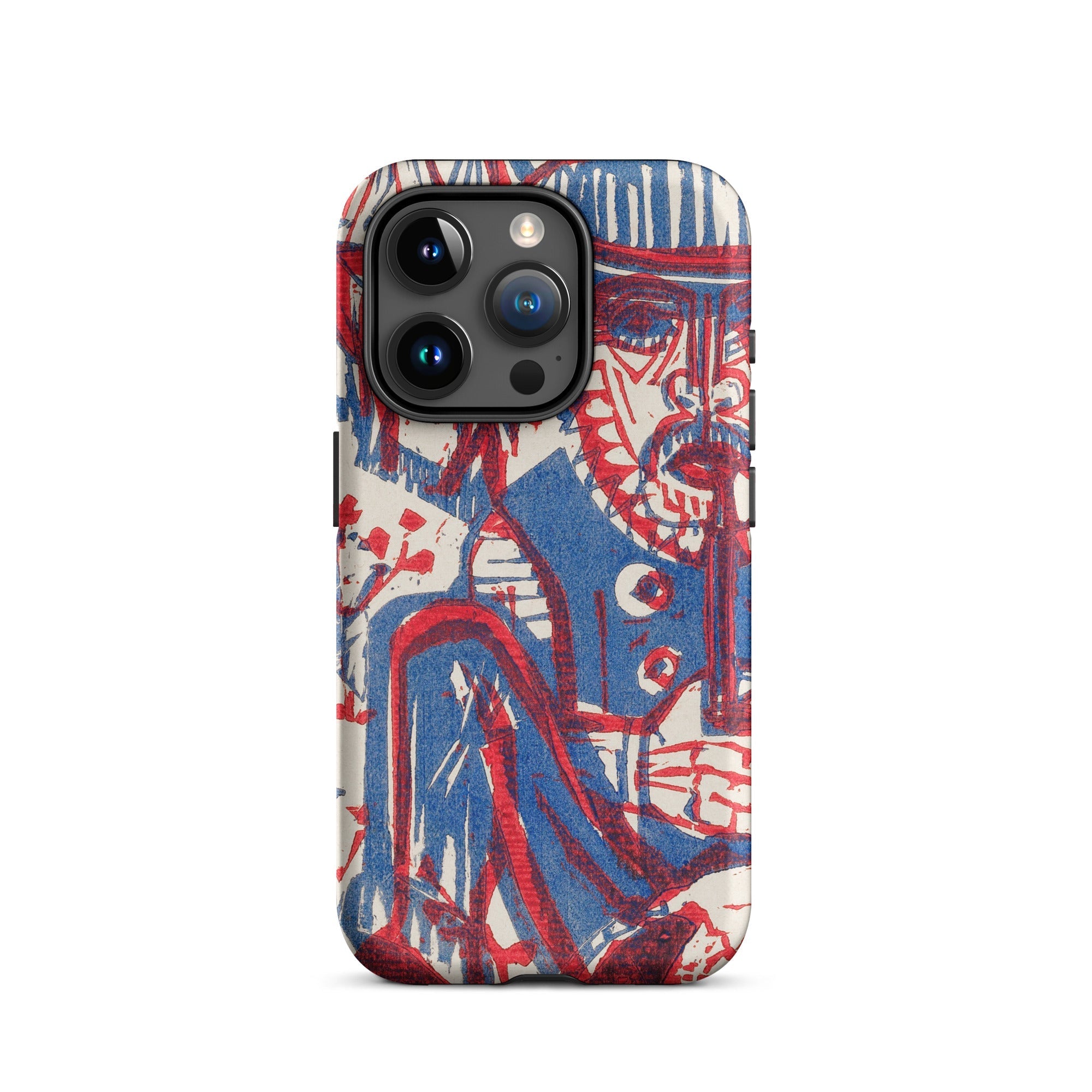 Smoking Peasant Ernst Ludwig Kirchner Iphone Case, 15 Pro / Matte, Artistic Phone Case