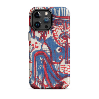 Smoking Peasant - Ernst Ludwig Kirchner Iphone Case, 15 Pro Max / Matte, Artistic Phone Case