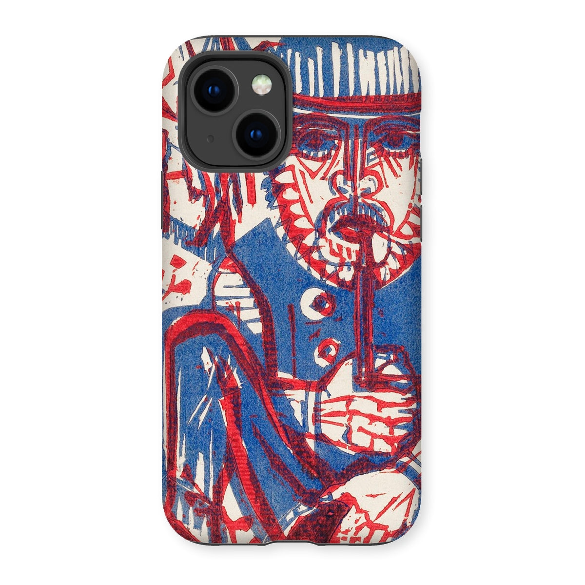 Smoking Peasant - Ernst Ludwig Kirchner Iphone Case