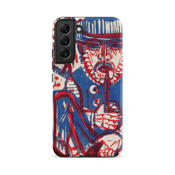 Smoking Peasant - Ernst Ludwig Kirchner Phone Case, Samsung Galaxy S22 Plus / Matte, Mobile Cases, Toby Leon