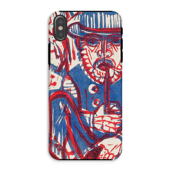 Smoking Peasant - Ernst Ludwig Kirchner Iphone Case, Xs / Matte, Artistic Phone Case