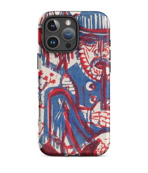 Iphone 16 Pro Max / Matte Smoking Peasant - Ernst Ludwig Kirchner Phone Case, German Expressionism, Rebellious Spirit