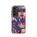 Smoking Peasant - Ernst Ludwig Kirchner Phone Case Samsung Galaxy S23 / Matte Vibrant Stylized Graphic Illustration Man Blue, German