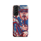 Smoking Peasant - Ernst Ludwig Kirchner Samsung Case, Galaxy S21 / Matte, Smartphone Case Red Blue Abstract Portrait Man Hat