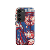 Smoking Peasant - Ernst Ludwig Kirchner Samsung Case, Galaxy S23 / Matte, Smartphone Case Blue Red White Abstract Art Design