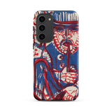 Smoking Peasant - Ernst Ludwig Kirchner Samsung Case, Galaxy S23 Plus / Matte, Smartphone Case Folk Art-style Illustration Person Hat Pipe