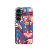 Smoking Peasant - Ernst Ludwig Kirchner Samsung Case, Galaxy S24 / Matte, Smartphone Blue Red Abstract Art Design Case