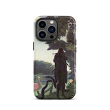 The Snake Charmer - Henri Rousseau Phone Case Iphone 13 Pro / Matte Phone Case Dark Silhouette Figure Flute Lush Tropical Henri Rousseau