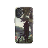 The Snake Charmer - Henri Rousseau Phone Case Iphone 16 / Matte Phone Case Dark Silhouetted Figure Flute Amidst Lush Henri Rousseau Iphone,