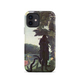 The Snake Charmer - Henri Rousseau Phone Case Iphone 12 / Matte Phone Case Dark Silhouetted Figure Flute Amidst Lush Henri Rousseau Iphone,