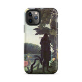 The Snake Charmer - Henri Rousseau Phone Case Iphone 11 Pro / Matte Phone Case Dark Silhouetted Figure Lush Jungle Scene Henri Rousseau