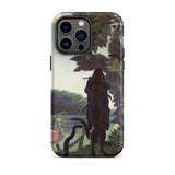 The Snake Charmer - Henri Rousseau Phone Case Iphone 14 Pro Max / Matte Phone Case Detailed Illustration Dark Silhouetted Figure Lush Henri