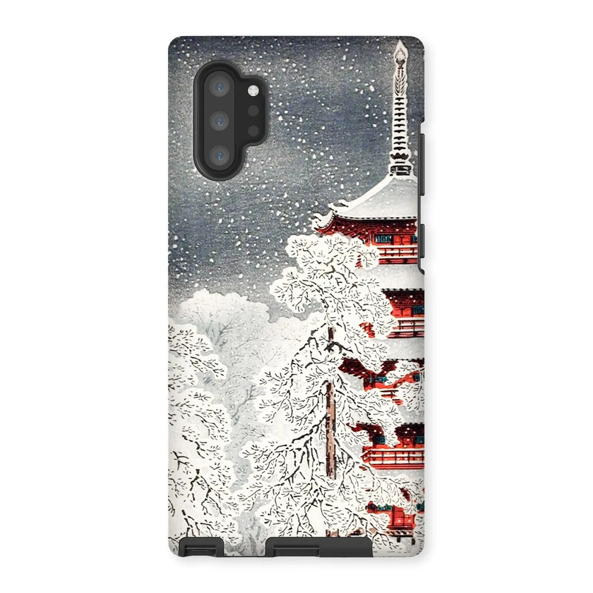 Snow At Asakusa - Shin-hanga Phone Case - Takahashi Shōtei - Samsung Galaxy Note 10p / Matte - Mobile Phone Cases