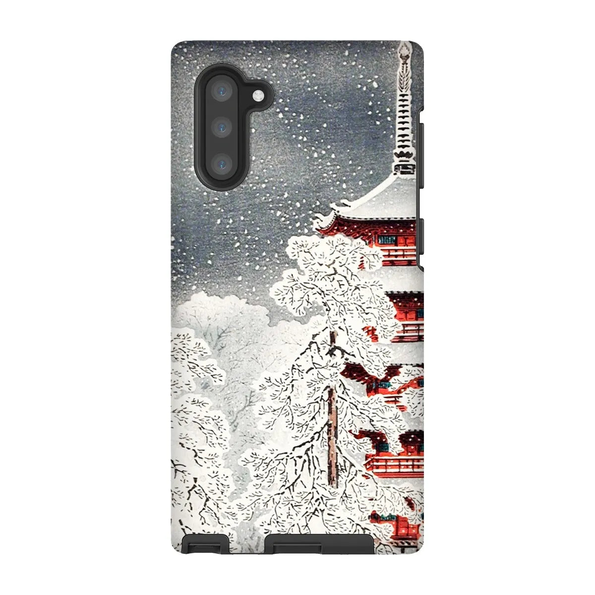 Snow At Asakusa - Shin-hanga Phone Case - Takahashi Shōtei - Samsung Galaxy Note 10 / Matte - Mobile Phone Cases