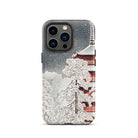 Snow at Asakusa Takahashi Shōtei Shin Hanga Iphone Case, 13 Pro / Matte, Phone Case Snowy Pagoda Design