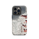 Snow at Asakusa Takahashi Shōtei Shin Hanga Iphone Case, 14 Pro / Matte, Phone Case Snowy Pagoda Design