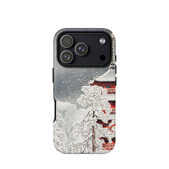 Snow at Asakusa - Takahashi Shōtei Shin-hanga Phone Case Iphone 17 Pro / Matte Iphone 13 Pro Max Case Japanese Snowscape Design Takahashi