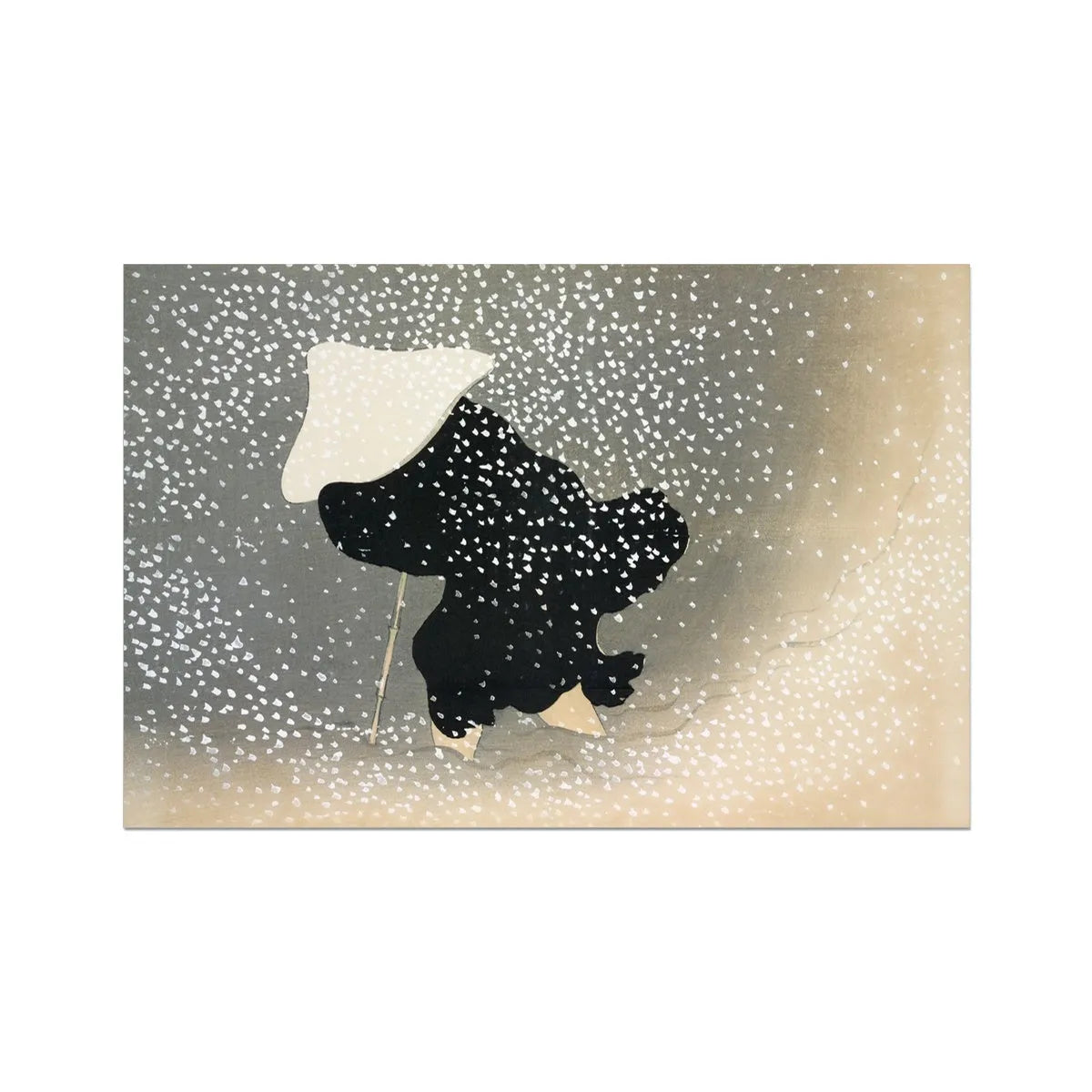 Snow By Kamisaka Sekka Fine Art Print - 36’x24’ - Posters Prints & Visual Artwork - Aesthetic Art