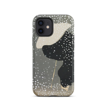 Snow - Kamisaka Sekka Meiji Art Iphone Case, 12 / Matte, Phone Case Snowy Figure