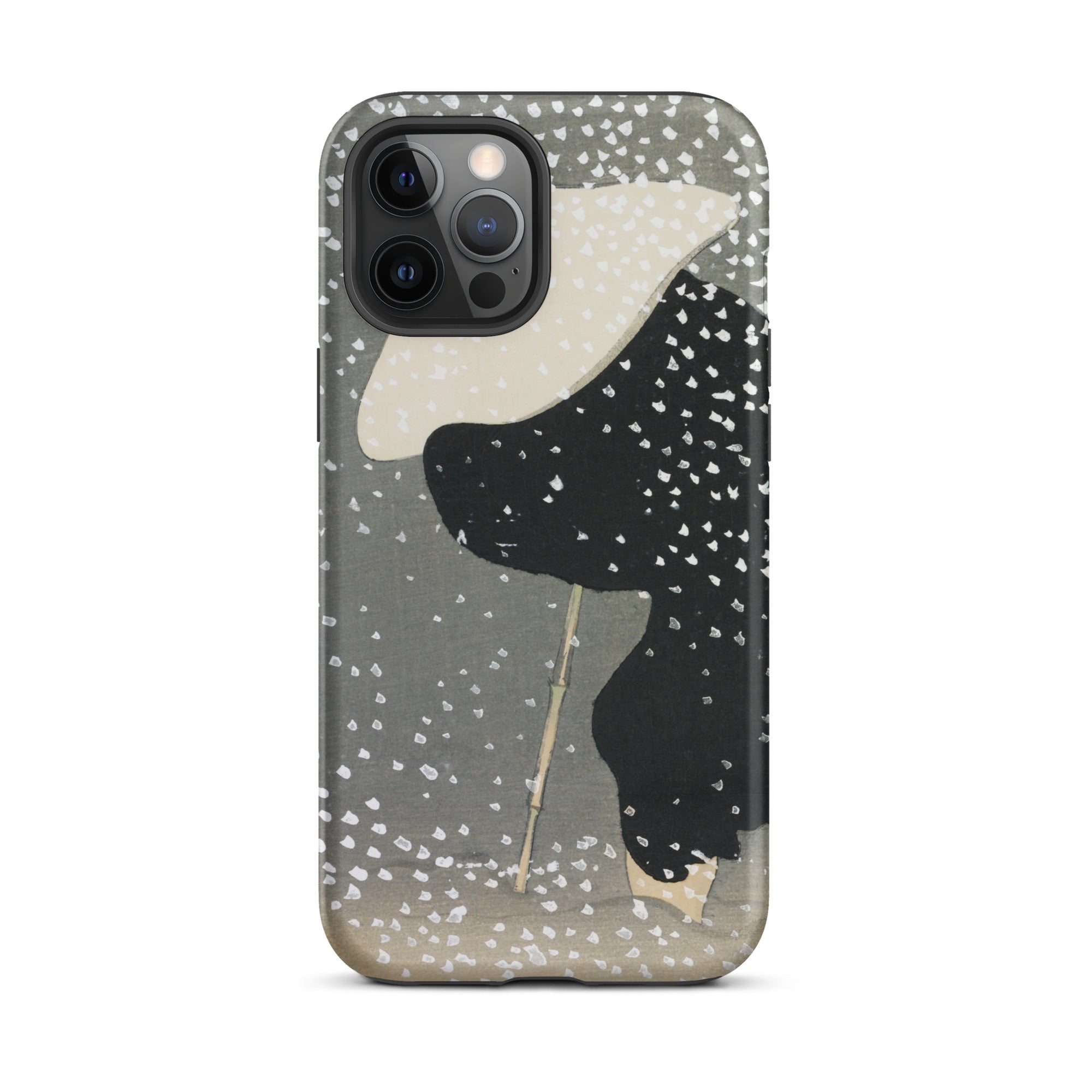 Snow Kamisaka Sekka Meiji Art Iphone Case, 12 Pro Max / Matte, Phone Case Snowy Figure