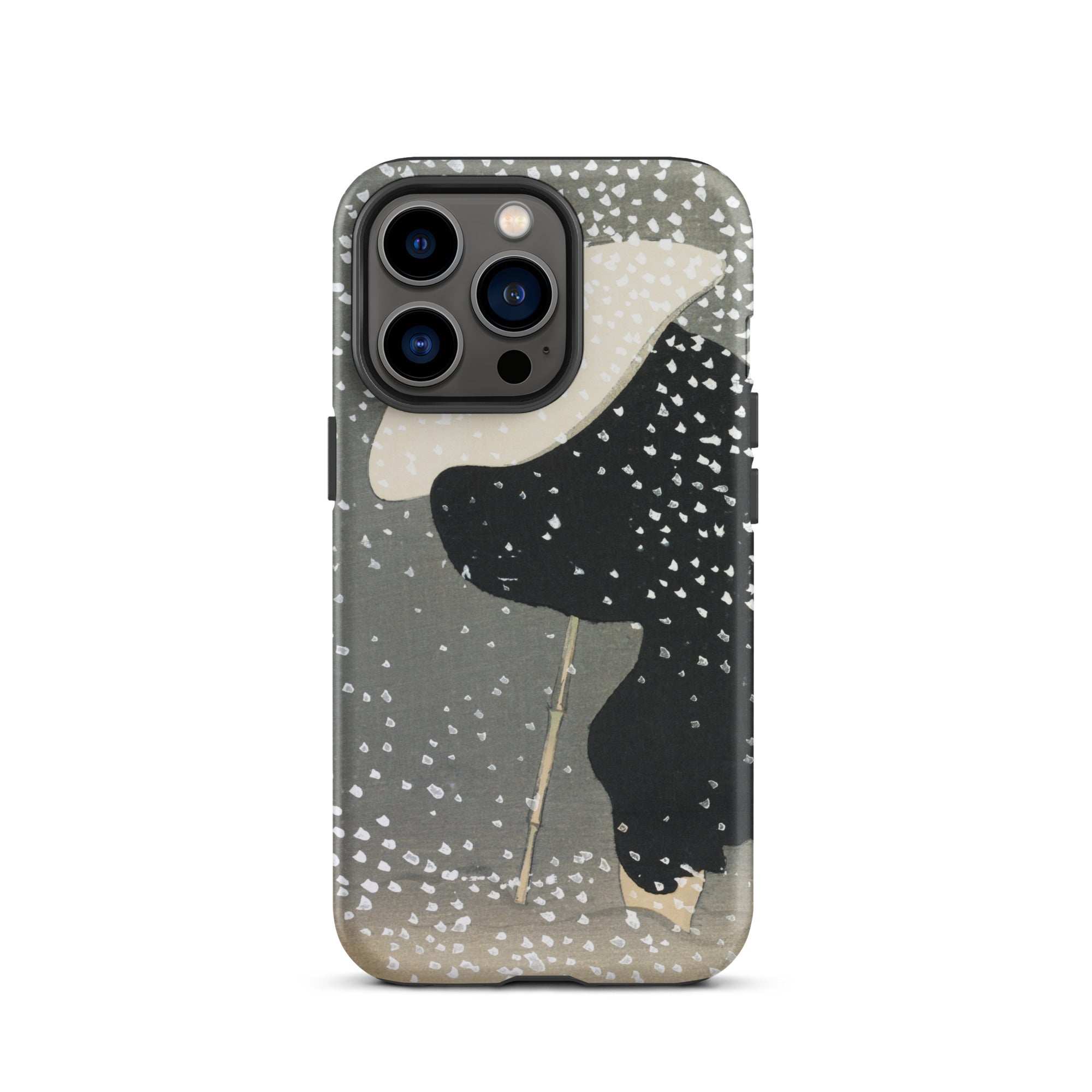 Snow Kamisaka Sekka Meiji Art Iphone Case, 13 Pro / Matte, Iphone Case Snowy Landscape Design