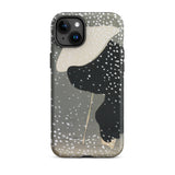 Snow - Kamisaka Sekka Meiji Art Iphone Case, 15 Plus / Matte, Phone Case Snowy Figure Design