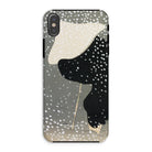 Snow - Kamisaka Sekka Meiji Art Iphone Case, Xs / Tough Phone, Phone Case Abstract Design Black White Bird-like Shape