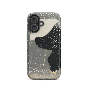 Snow - Kamisaka Sekka Meiji Art Phone Case Iphone 16 / Matte Phone Case Snowy Scene Kamisaka Sekka, Japanese Meiji Art, Sekka’s Snow