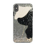 Snow - Kamisaka Sekka Meiji Art Phone Case Iphone Xs Max / Matte Phone Case Abstract Winter Scene Black White Dog Kamisaka Sekka, Japanese
