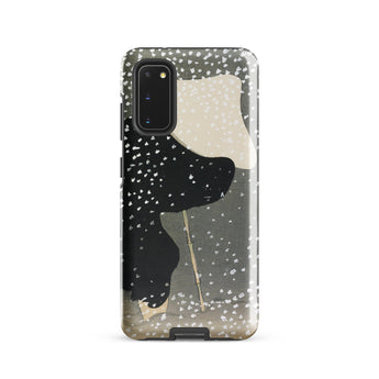Snow - Kamisaka Sekka Meiji Art Samsung Case, Galaxy S20 / Matte, Black White Speckled Phone Case Abstract Design