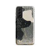 Snow - Kamisaka Sekka Meiji Art Samsung Case, Galaxy S21 / Matte, Phone Case Black White Gray Abstract Pattern Speckles