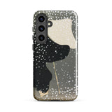 Snow - Kamisaka Sekka Meiji Art Samsung Case, Galaxy S24 Plus / Matte, Smartphone Case Abstract Art Design Person Umbrella Rain