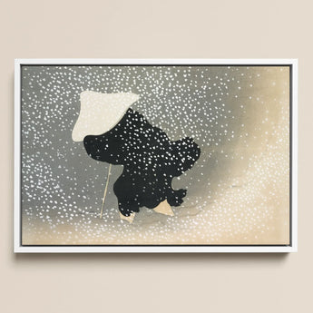 Snow - Kamisaka Sekka Meiji Period Art Print / Canvas, 18x12’’ / 46x31cm / White Frame, Posters Prints & Visual Artwork, Toby Leon