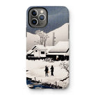Snow at Nipponmatsu - Hiroaki Takahashi Iphone Case, 11 Pro / Matte, Iphone Case Japanese Winter Landscape Artwork Snow-covered Buildings