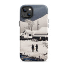 Snow at Nipponmatsu Hiroaki Takahashi Iphone Case, 14 Plus / Matte, Phone Case Snowy Landscape Design