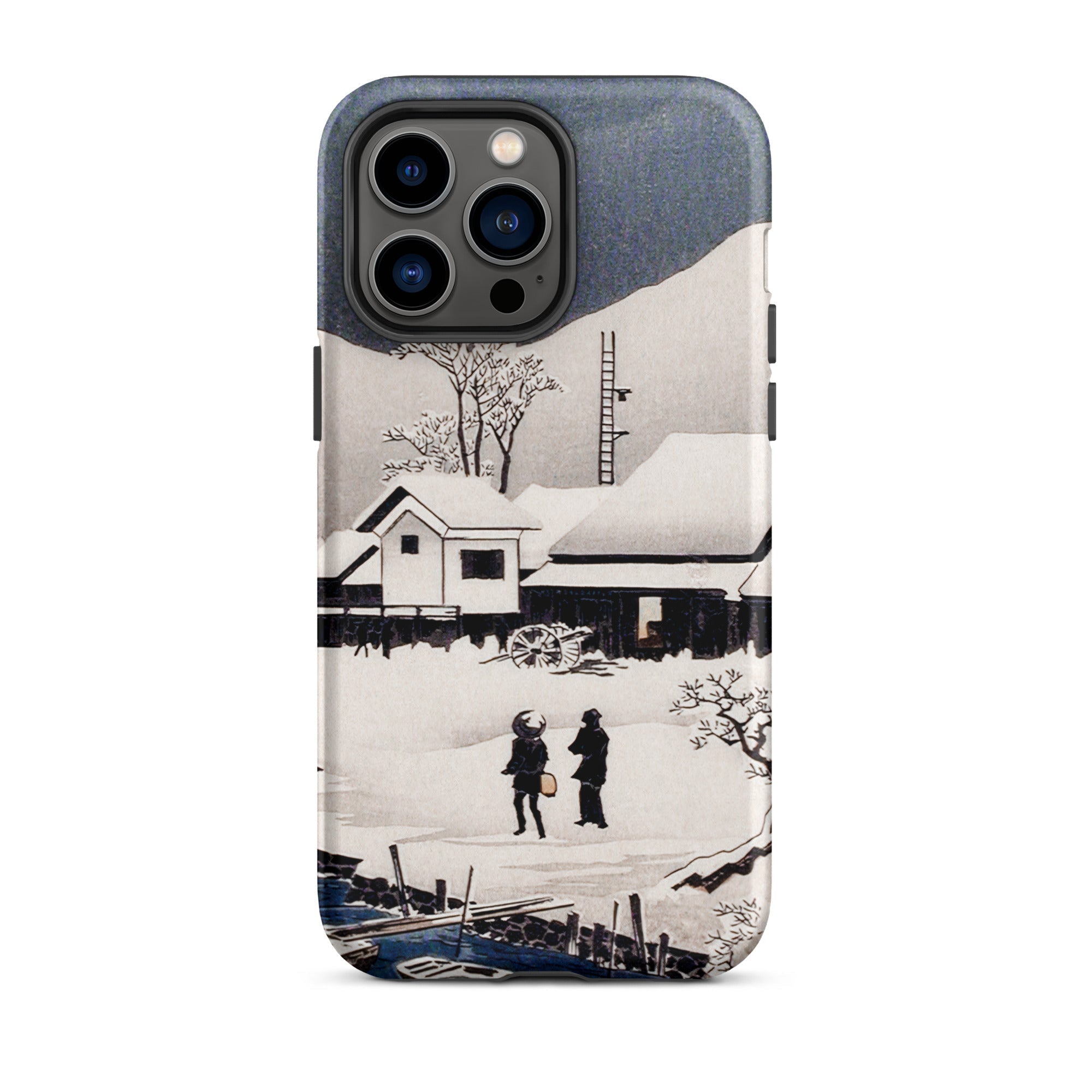 Snow at Nipponmatsu Hiroaki Takahashi Iphone Case, 14 Pro Max / Matte, Winter Landscape Phone Case