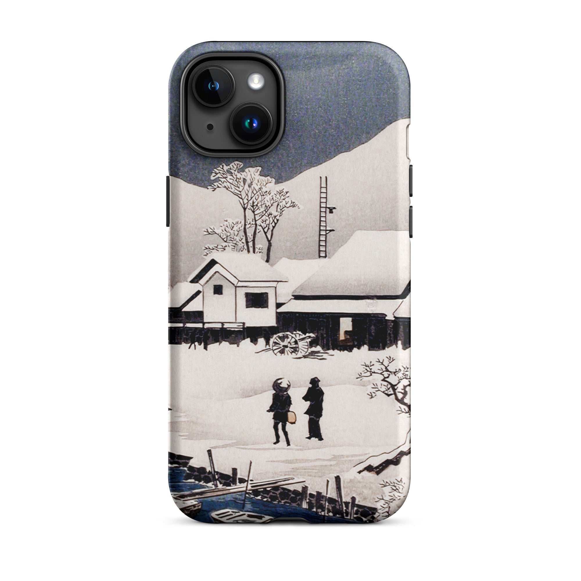 Snow at Nipponmatsu Hiroaki Takahashi Iphone Case, 15 Plus / Matte, Artistic Phone Case