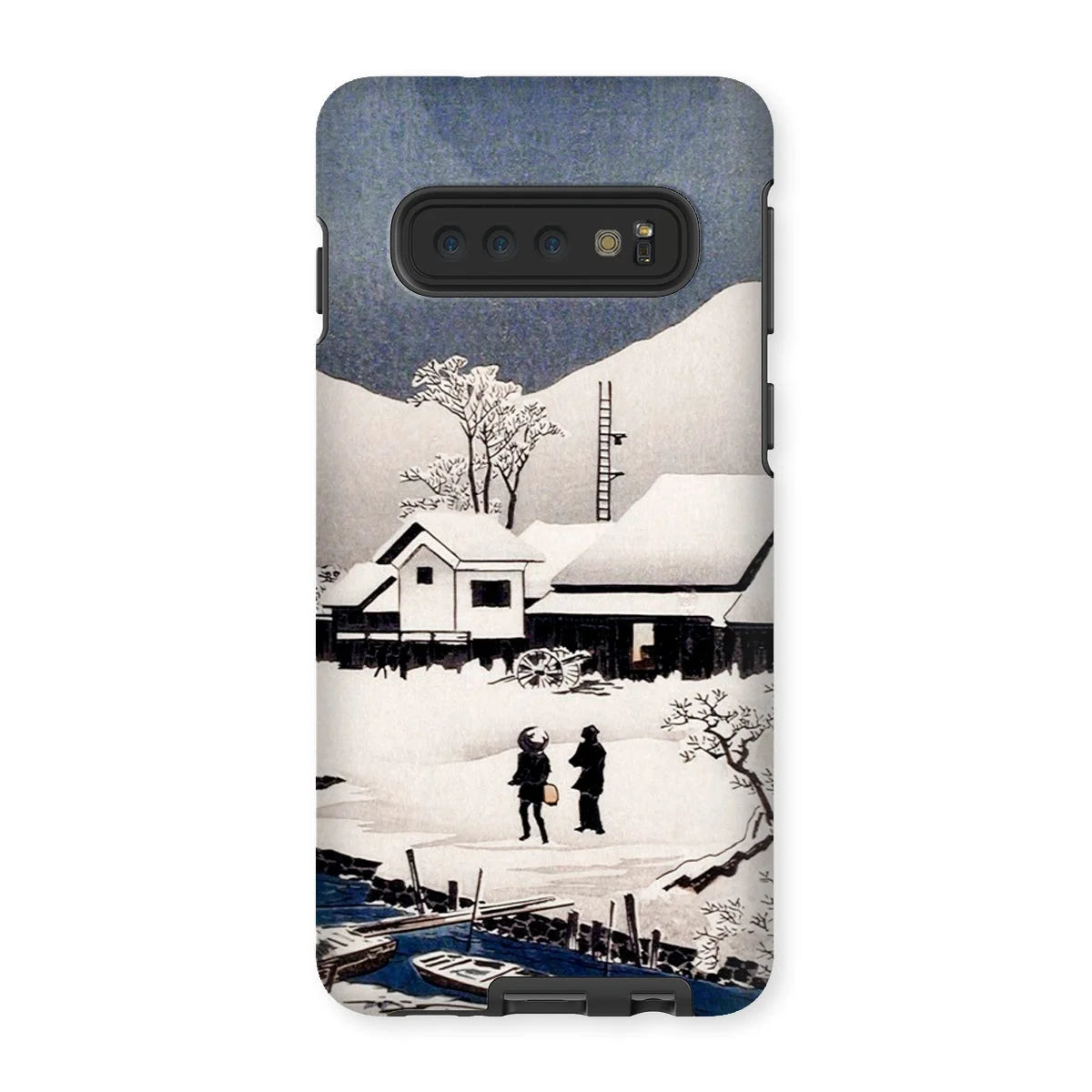 Snow at Nipponmatsu - Hiroaki Takahashi Iphone Case - Samsung Galaxy S10 / Matte