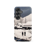 Snow at Nipponmatsu - Hiroaki Takahashi Phone Case, Samsung Galaxy S25 / Matte, Mobile Cases, Toby Leon