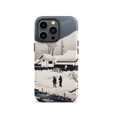 Snow at Nipponmatsu - Hiroaki Takahashi Phone Case Iphone 13 Pro / Matte Phone Case Snowy Landscape Design Winter’s Hush, Hiroaki
