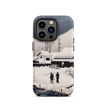 Snow at Nipponmatsu - Hiroaki Takahashi Phone Case Iphone 14 Pro / Matte Artistic Phone Case Winter’s Hush, Hiroaki Takahashi’s, Takahashi