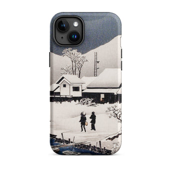Snow at Nipponmatsu - Hiroaki Takahashi Phone Case Iphone 15 Plus / Matte Artistic Phone Case Winter’s Hush, Hiroaki Takahashi’s, Takahashi