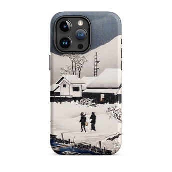 Snow at Nipponmatsu - Hiroaki Takahashi Phone Case Iphone 15 Pro Max / Matte Winter Scene Phone Case Winter’s Hush, Hiroaki Takahashi’s,