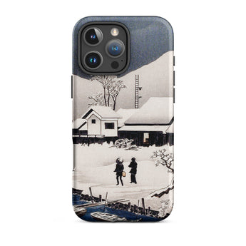 Snow at Nipponmatsu - Hiroaki Takahashi Phone Case Iphone 16 Pro Max / Matte Phone Case Winter Scene Winter’s Hush, Hiroaki Takahashi’s,