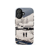 Snow at Nipponmatsu - Hiroaki Takahashi Phone Case Iphone 17 / Matte Iphone 12 Case Winter Landscape Design Snowy Mountain Winter’s Hush,