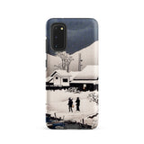 Snow at Nipponmatsu - Hiroaki Takahashi Phone Case Samsung Galaxy S20 / Matte Sleek Phone Case Monochrome Winter Landscape Snow-covered