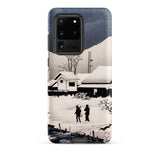 Snow at Nipponmatsu - Hiroaki Takahashi Samsung Case, Galaxy S20 Ultra / Matte, Black White Winter Landscape Phone Case