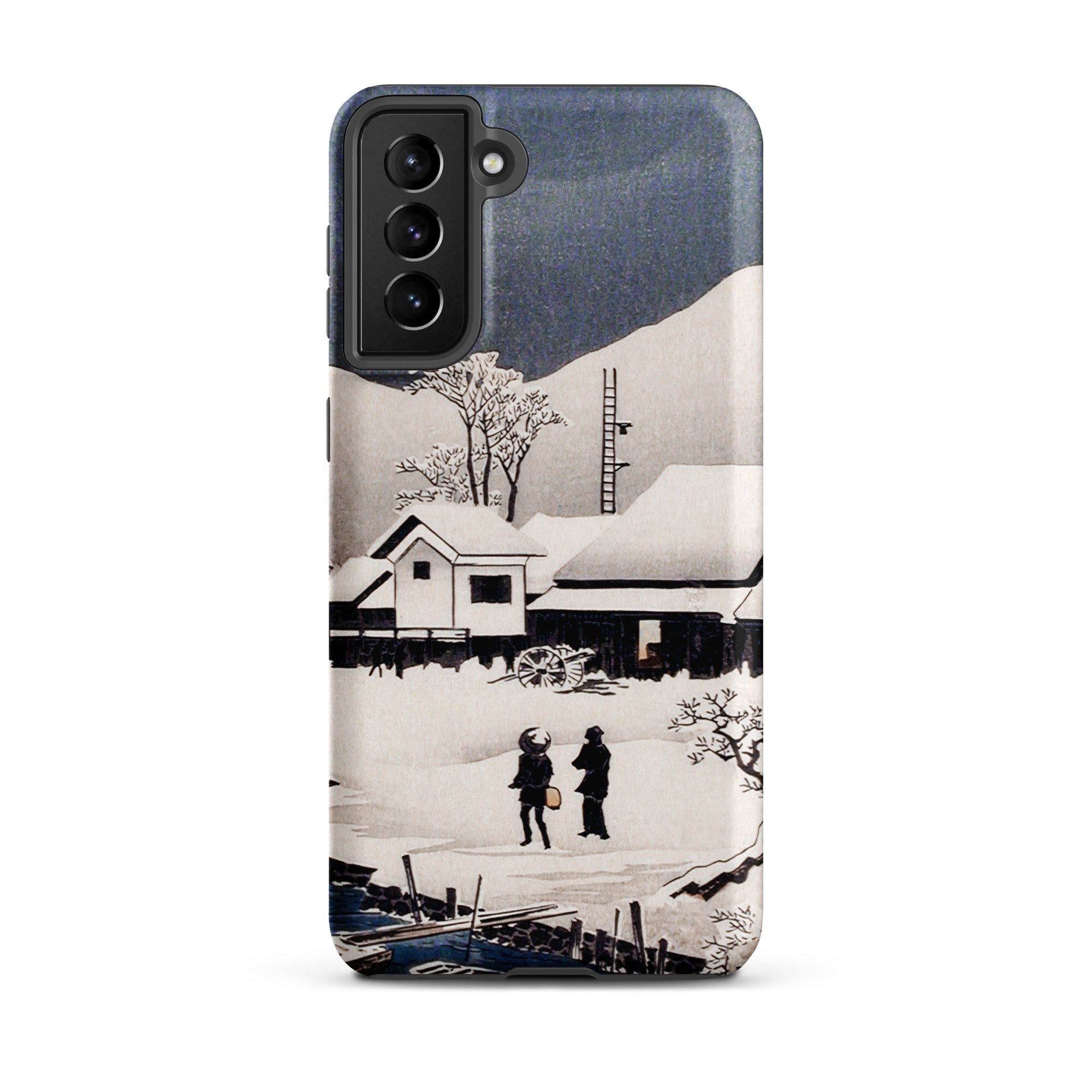 Snow at Nipponmatsu Hiroaki Takahashi Samsung Case, Galaxy S21 Plus / Matte, Smartphone Case Winter Landscape Design